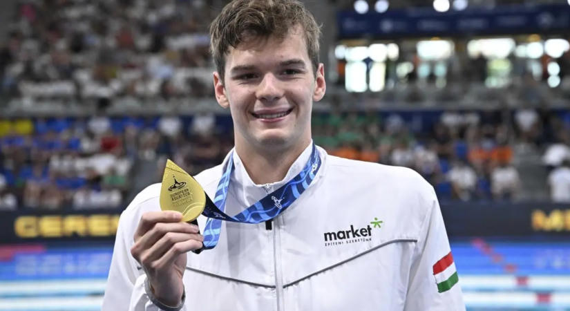 Európa-bajnoki címet szerzett Kós Hubert 200 méteres hátúszásban Párizsban
