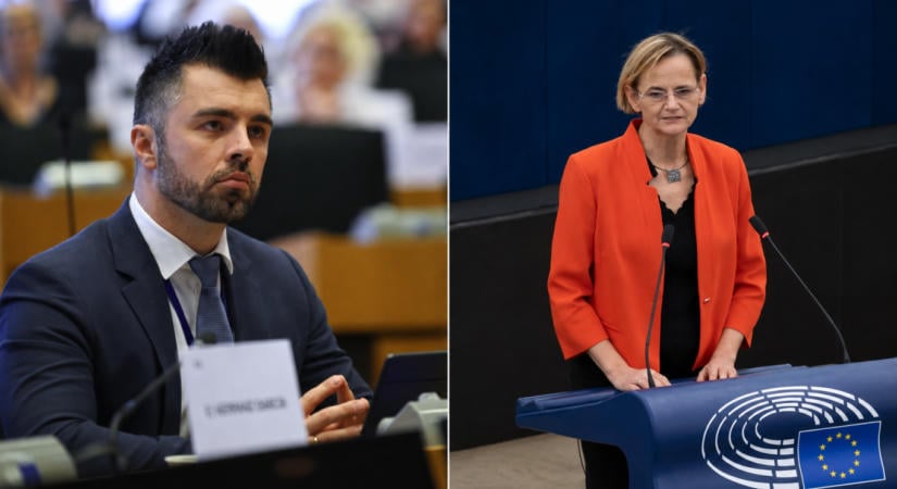 Kulja András szerint Győri Enikő ordítani kezdett a frankfurti reptéren, a fideszes EP-képviselő szerint a tiszás fejhangon oktatta őt