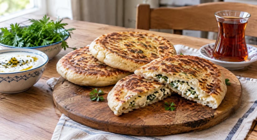 A törökök így készítik a puha sajtos lepényt, amit reggelire is szívesen esznek