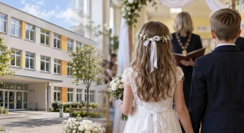 Gyermekesküvő egy cseh iskolában: feljelentés lett a játékból