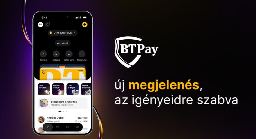 Megújul a BT Pay alkalmazás: még egyszerűbb és kényelmesebb lett a bankolás