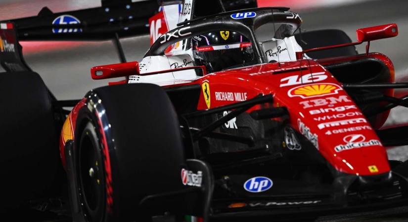 Ezen ment el a Ferrari pole-ja Szingapúrban