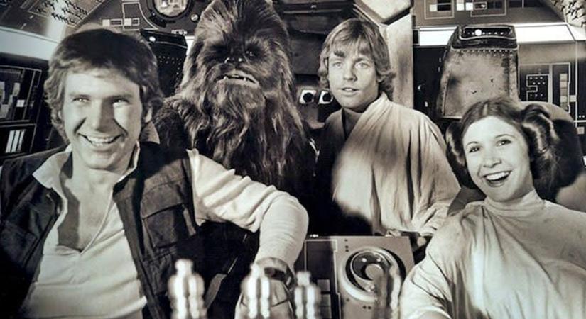 KÉPEK: Ilyen jól szórakozott Carrie Fisher, Harrison Ford és Mark Hamill a Star Wars filmek forgatásain