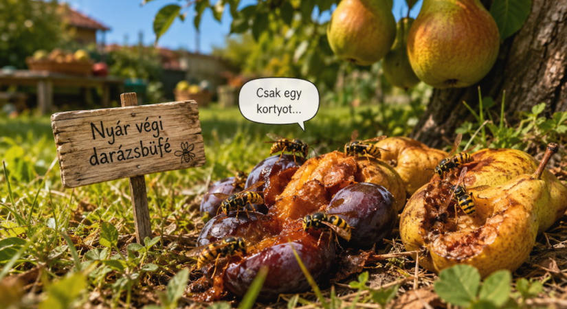 Berúghat a darázs a túlérett gyümölcstől? Az igazság érdekesebb, mint a kerti legenda