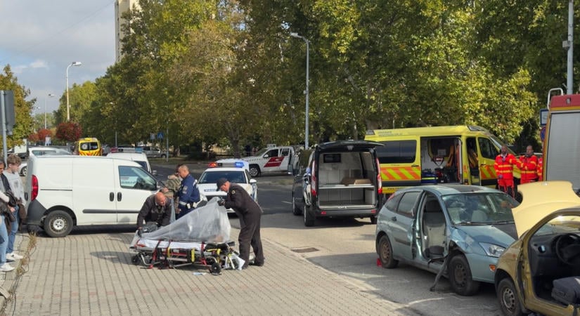 Horrorjelenet Tatabányán - rendőrök, mentők és halottaskocsi is kivonult - fotók, videó