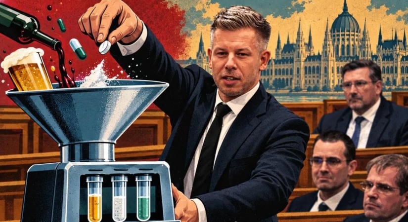 Magyar Péter drog- és alkoholtesztet kér a parlamentben