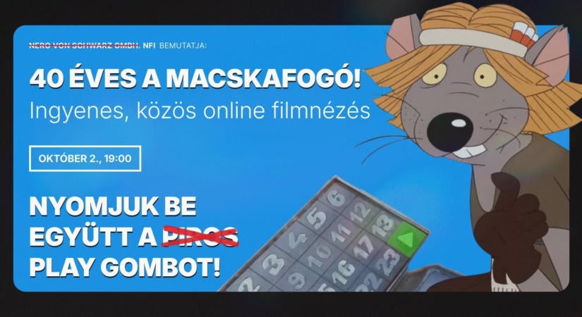 40 éves a Macskafogó, az egész ország együtt nézheti újra a kultikus rajzfilmet