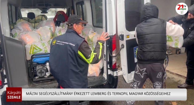 Máltai segélyszállítmány érkezett Lemberg és Ternopil magyar közösségeihez – (videó)
