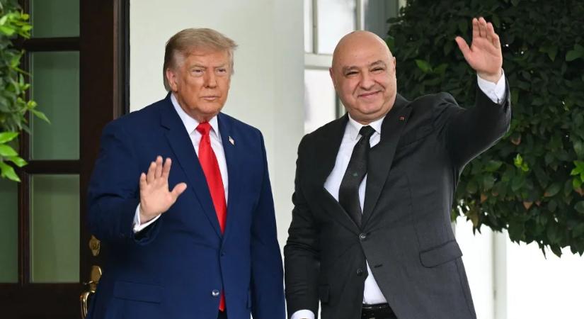 Megérkezett a Libanoni elnök Trumphoz