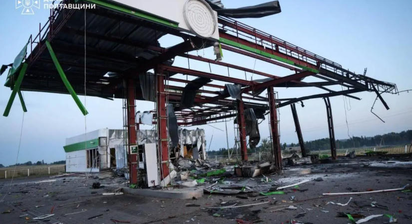Elpusztult az összes benzinkút a Harkiv és Poltava közötti főúton