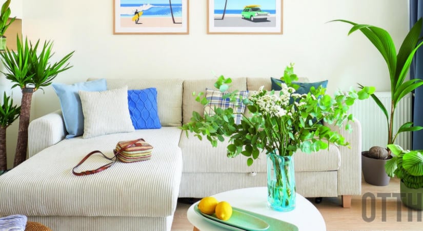 Egy darabka Amalfi a Duna-parton: 74 m²-es lakás fiatalos hangulattal