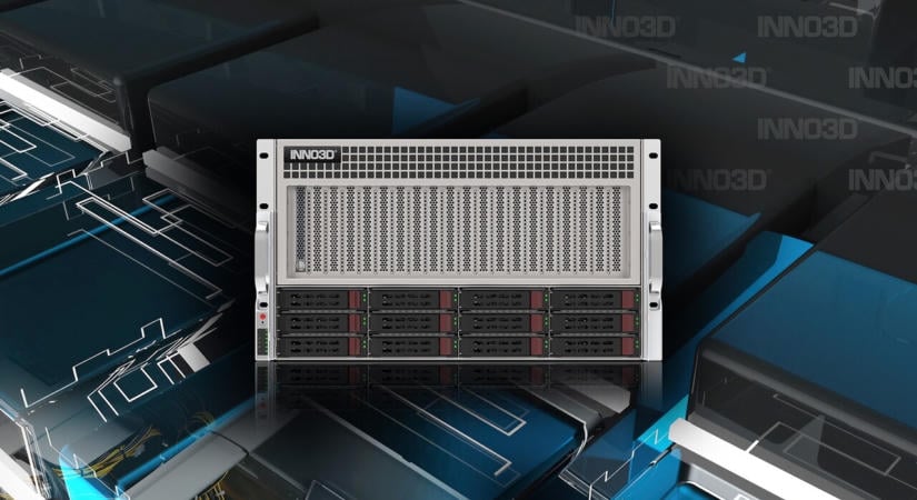 Brutális rackmount GPU szervert villantott az Inno3D