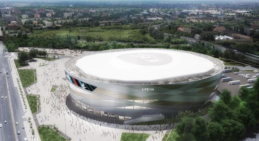 Megjelentek a várva várt látványtervek a Népligetnél épülő óriási kézilabda csarnokról