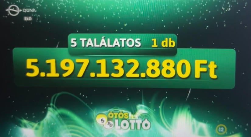 Itt az Ötöslottó új milliárdosa: mutatjuk, kinek köszönheti a 5,19 milliárdos főnyereményt