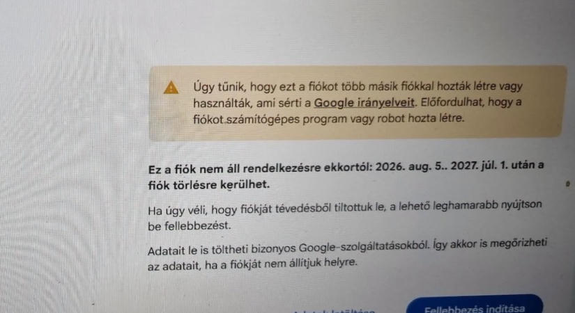 Czunyiné harca a gmail és az önkény ellen - letiltotta a Google a Védvonal levelező fiókját