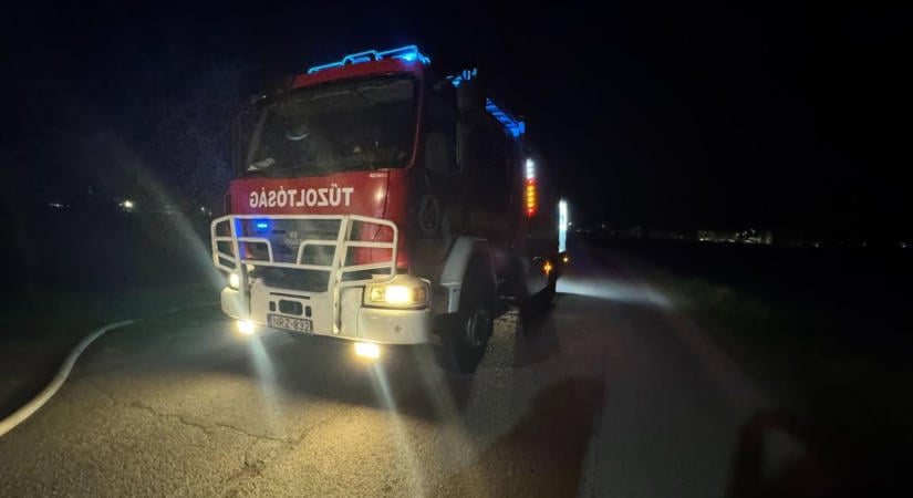 Egy lakás garázsa lángolt Szabolcsban! Két gázpalack is volt az épületben