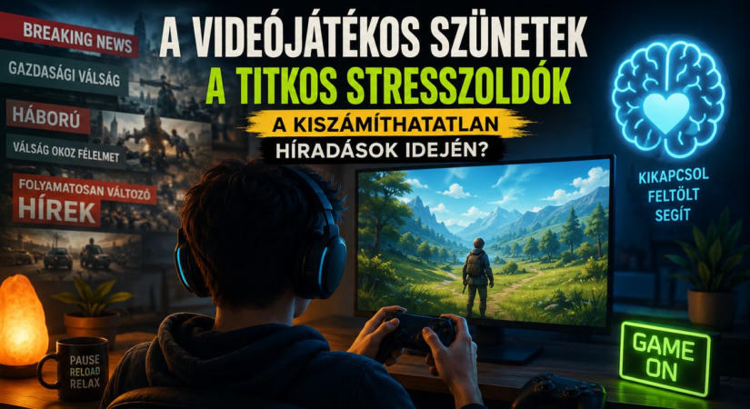 A videójátékos szünetek a titkos stresszoldók a kiszámíthatatlan híradások idején?
