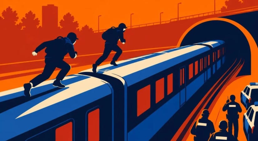 Pillangó utca: a metró tetején rohangáló maszkos fiatalokat keres a rendőrség