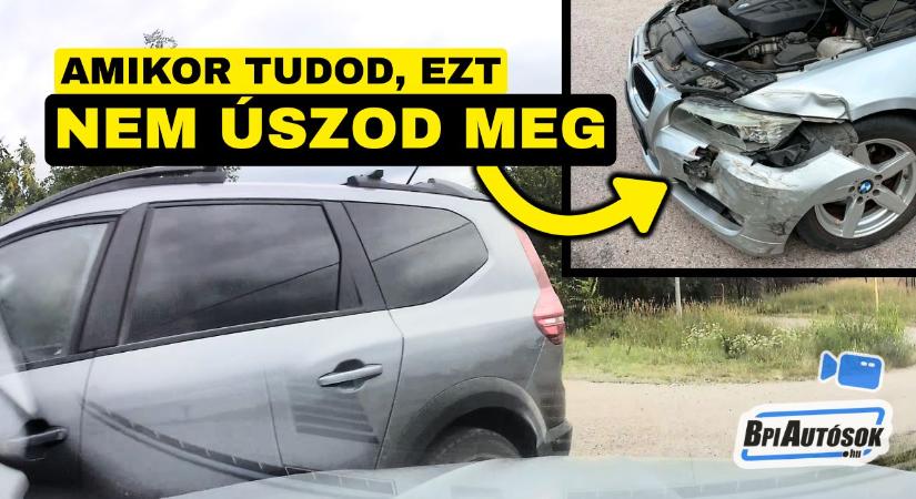 Földútról hajtott ki – csak a rendőr érkezése után ismerte el a hibáját