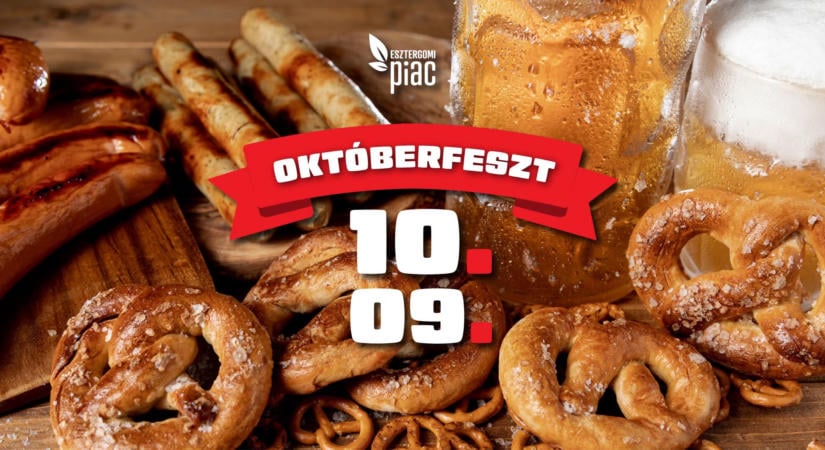 Bajor ízekkel és sváb élőzenével érkezik az Októberfeszt az Esztergomi Piacra