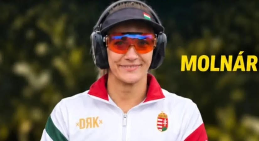 Molnár Diána 44. lett skeetben a koronglövő Eb-n