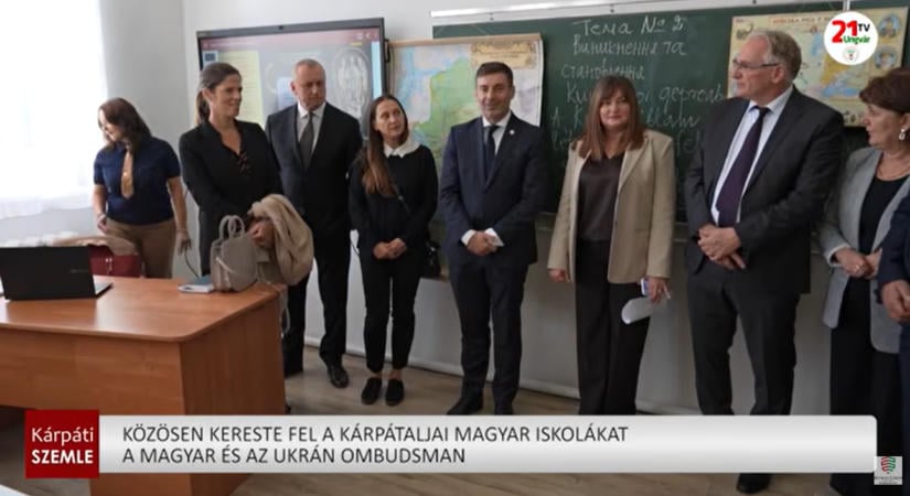 Közösen kereste fel a kárpátaljai magyar iskolákat a magyar és az ukrán ombudsman – (videó)