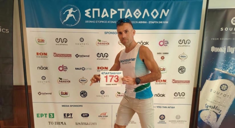 Bódis Tamás pályacsúccsal nyerte meg a 246 kilométeres Spartathlont