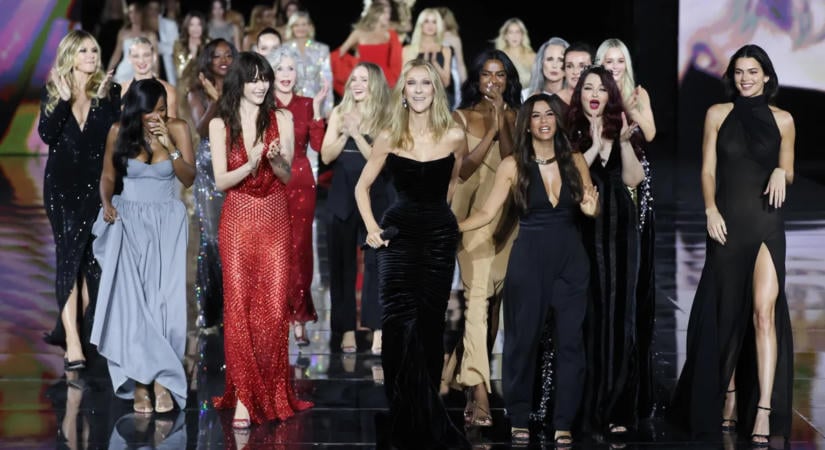 Céline Dion, Jane Fonda és Lékai-Kiss Ramóna egy kifutón: világsztárokkal vonult a magyar műsorvezető – fotók