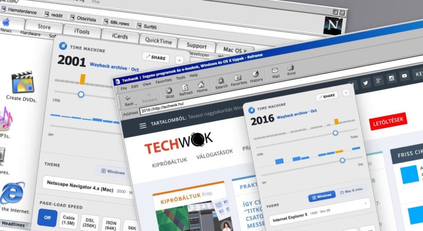 Visszatér a Netscape és a régi Internet Explorer, avagy időutazás az internet múltjába a Reframe böngészővel
