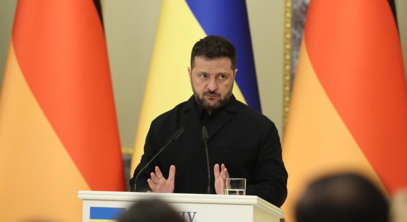 A háború leállításával álltak elő ukrán képviselők, dörgedelmes választ adott nekik Zelenszkij