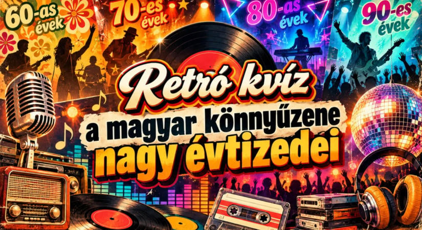 Retró kvíz: a magyar könnyűzene nagy évtizedei