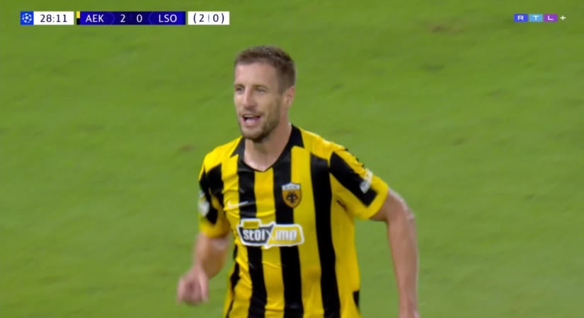 Varga Barnabás duplázott, majd megsérült, az AEK kiütötte a Levszki Szófiát