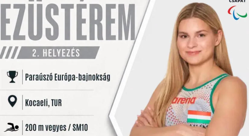Pap Bianka ezüstérme a paraúszó Eb-n