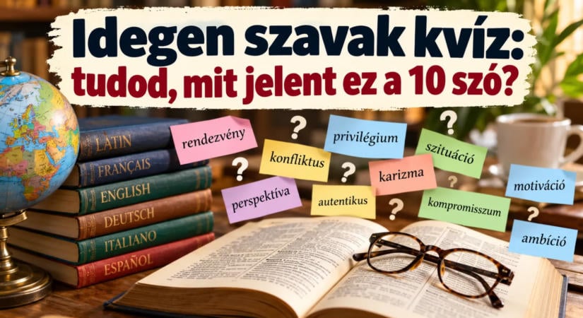 Idegen szavak kvíz: tudod, mit jelent ez a 10 szó?