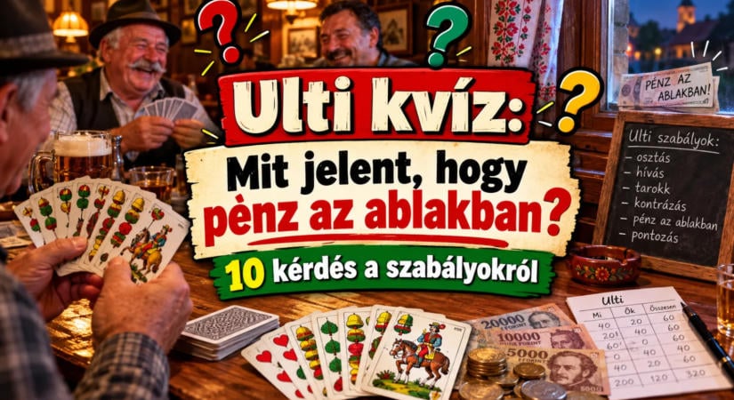 Ulti kvíz: Mit jelent, hogy pénz az ablakban? 10 kérdés a szabályokról