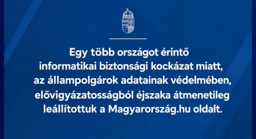 Kritikus biztonsági hiba miatt álltak le a kormányzati portálok
