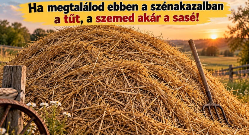Ha megtalálod ebben a szénakazalban a tűt, a szemed akár a sasé!