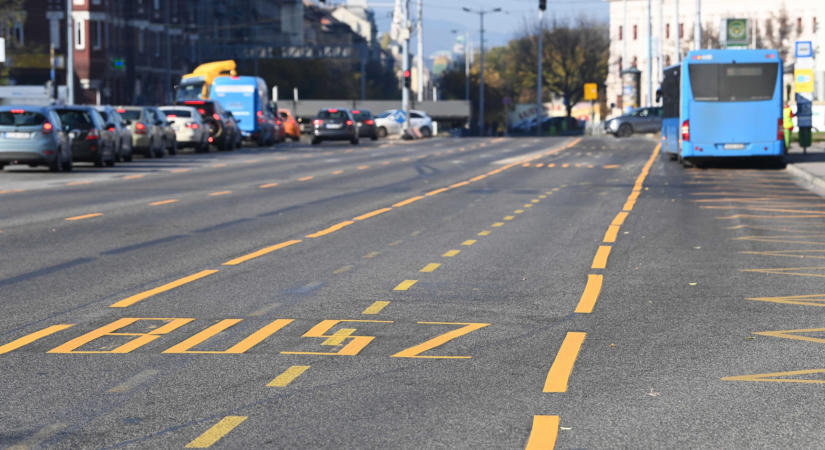 Buszsáv lesz a belső a BAH-csomópont felé a Budaörsi úton