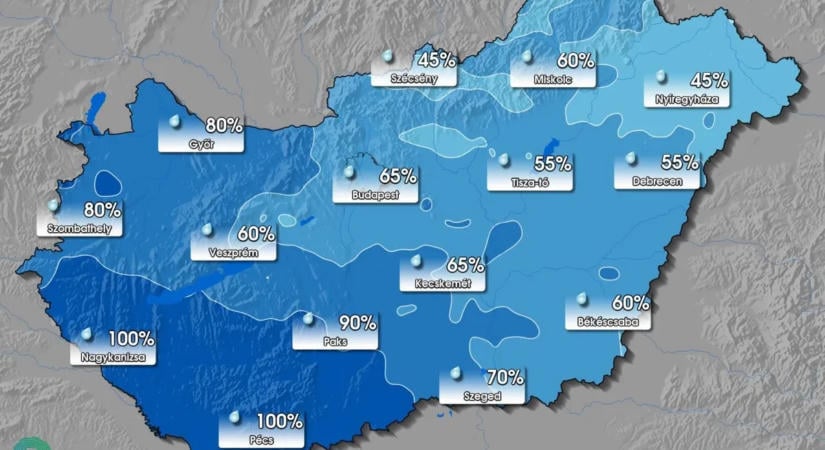 Nyakunkon az újabb front: zivatar és erős szél is lecsaphat csütörtökön