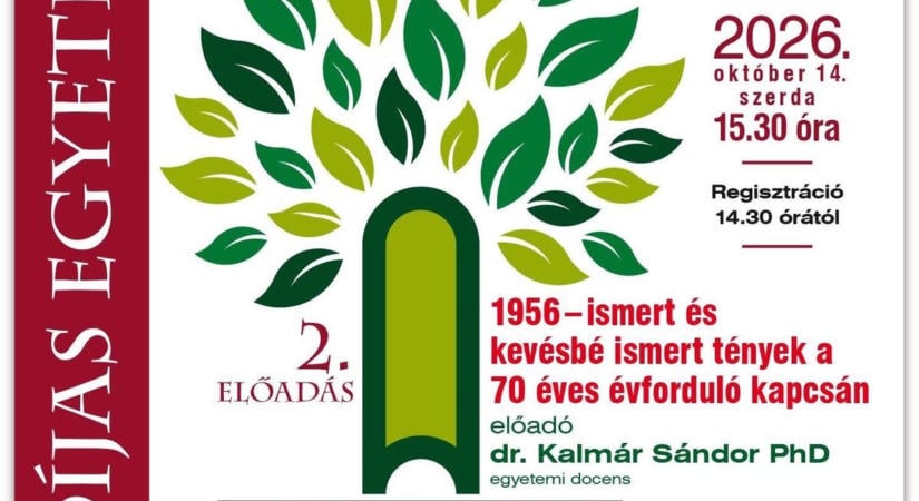 Nyugdíjas Egyetem: 1956 titkai az előadáson