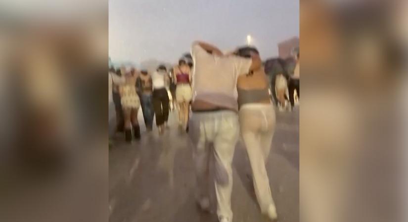 Menekülniük kellett a jégeső elől a milánói Bad Bunny koncert nézőinek