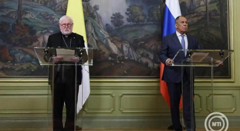 Ukrajnáról tárgyalt Moszkvában az orosz és a vatikáni diplomácia vezetője