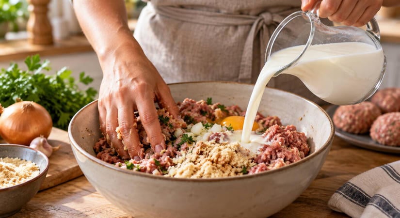 Ugyanaz a recept, mégis száraz a fasírt? Egy dán gasztroportál szerint a beleöntött tej hőmérsékletén múlik