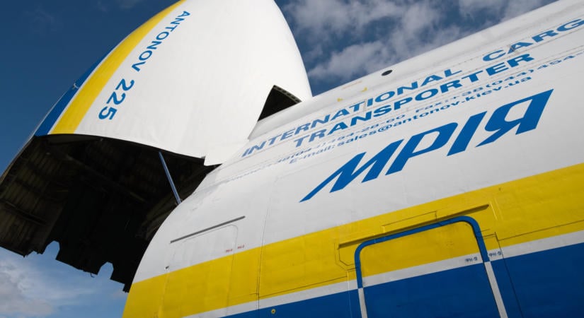 Kigyulladt egy ukrán Antonov Japánban