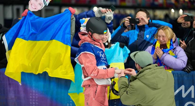 Valentin-napon kérték meg az ukrán síakrobata kezét a téli olimpián