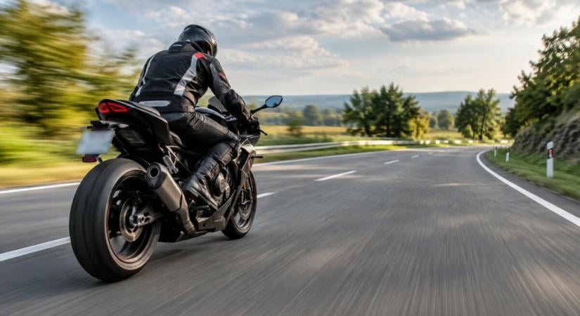 Fél millió forintot fizet egy motoros a gyorshajtásért