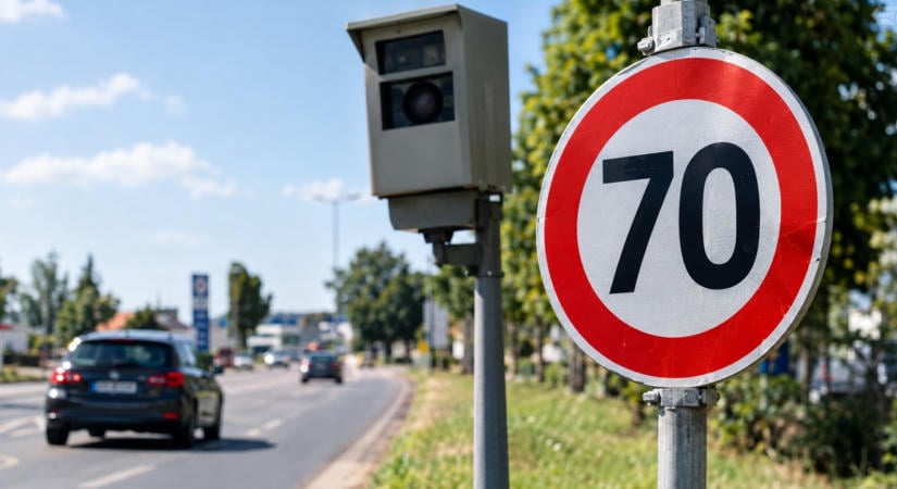 Hamis 70-es tábla miatt közel 400 traffipaxfotó készült – döbbenetes trükk verte át az autósokat