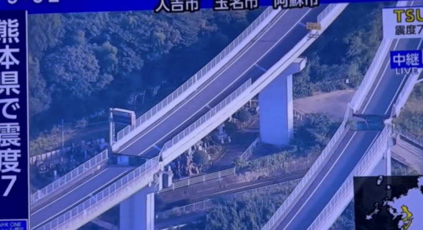 Súlyos földrengés volt Japánban (Videó)