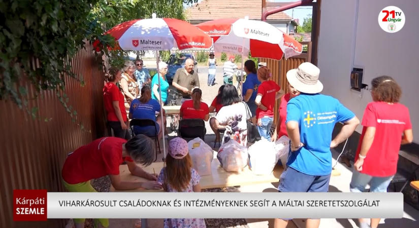 Viharkárosult családoknak és intézményeknek segít a Máltai Szeretetszolgálat (videó)