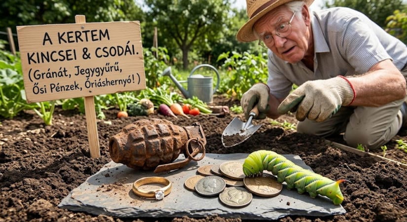 Gránát, jegygyűrű, ősi pénz és óriáshernyó: elképesztő dolgokat találtak olvasóink a kertben